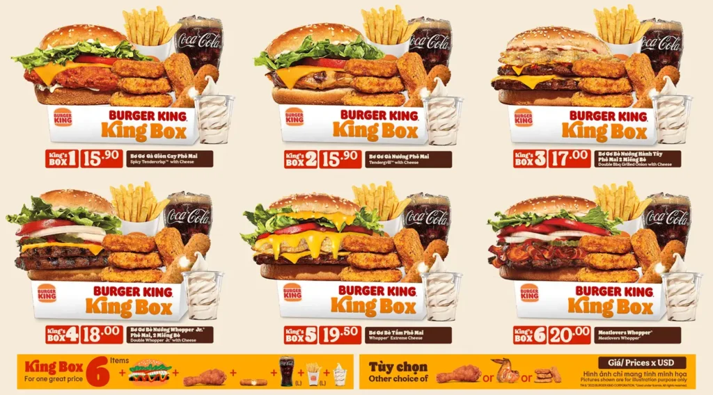  Burger King Breakfast Family Meals & King JR Meals