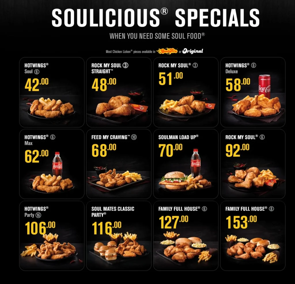 Chicken Licken Hot Wings Menu Prices