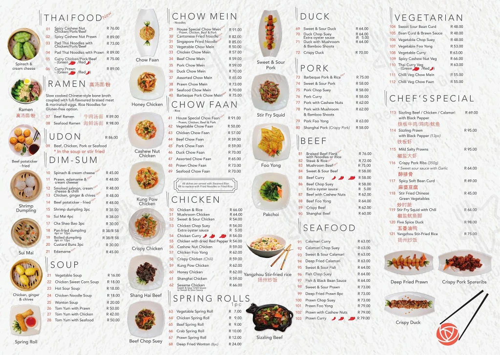 Golden Rose All Menu Prices