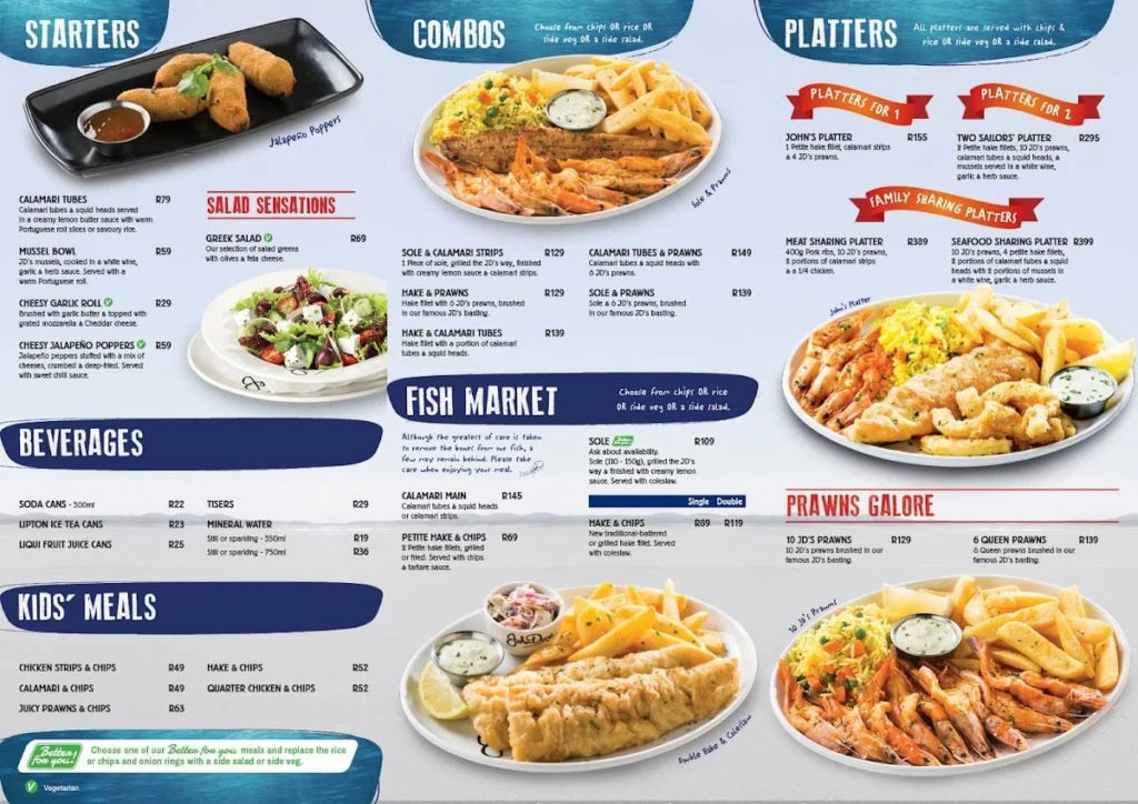 John Dory's Fish Market Menu Prices