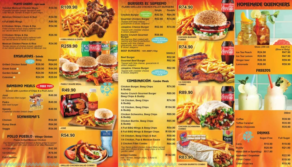 Mochachos Specials Menu