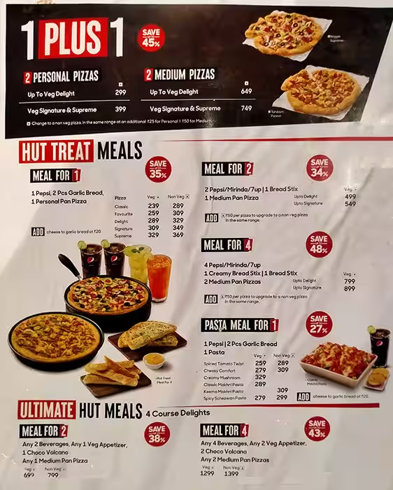 Pizza Hut Chips Menu Price