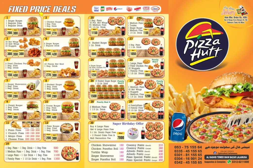 Pizza Hut Shawarma Price