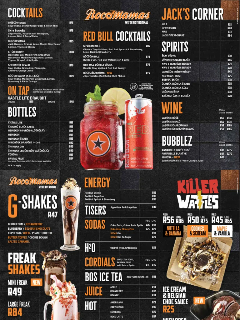 Rocomamas Menu price 2024