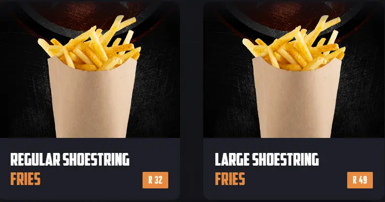 Rocomamas Fries Menu Prices