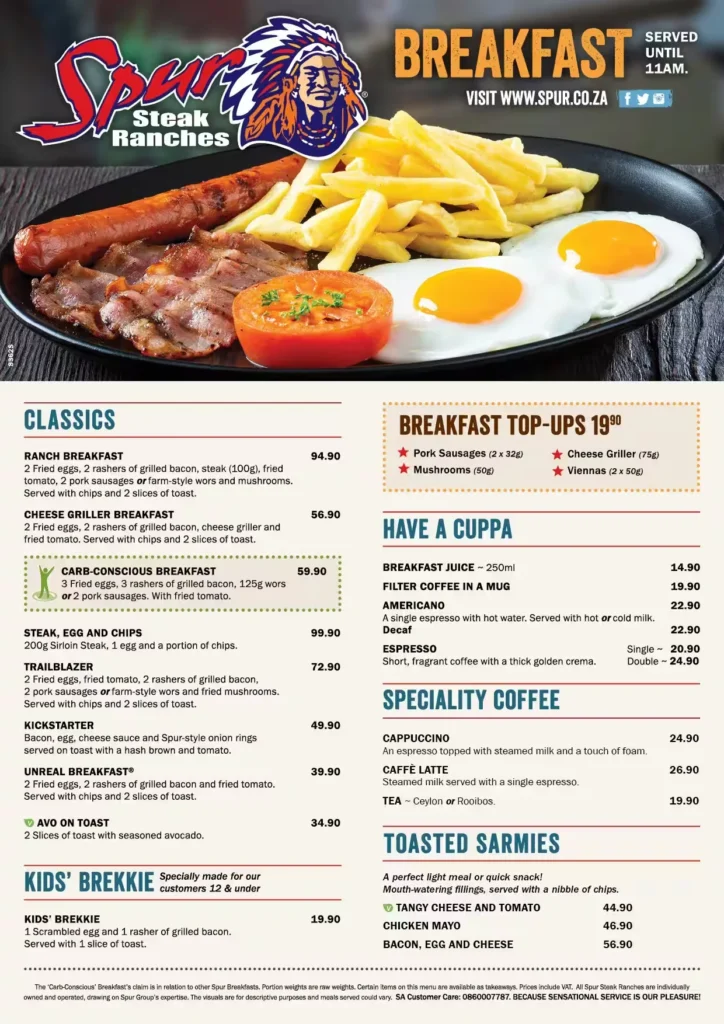 Updated-Menu-Items-And-Prices-of-Spurs-South-Africa