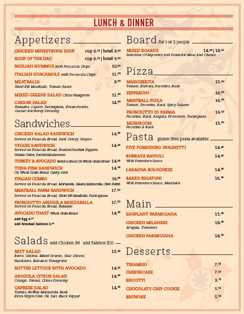 Cafe Paradiso Menu With Updated Prices in South Africa 2025